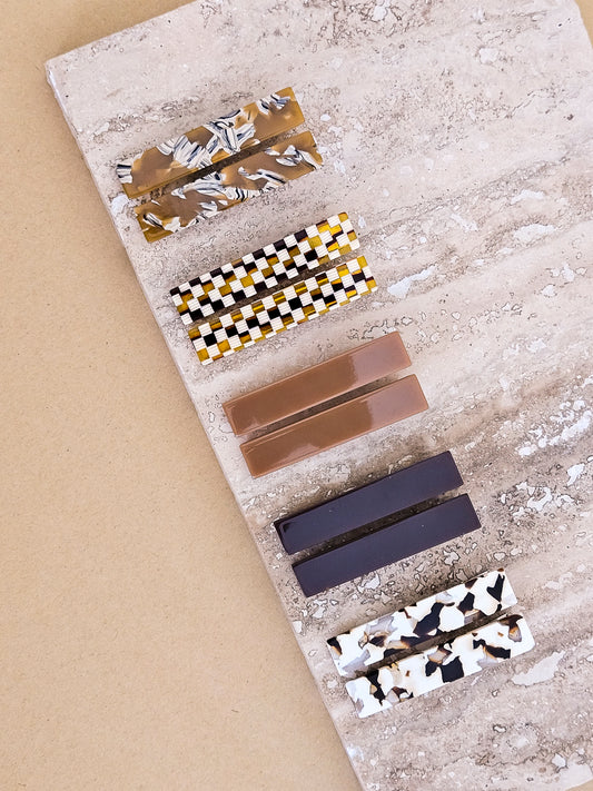 Emma Hair Clips - Bone - Imperfect