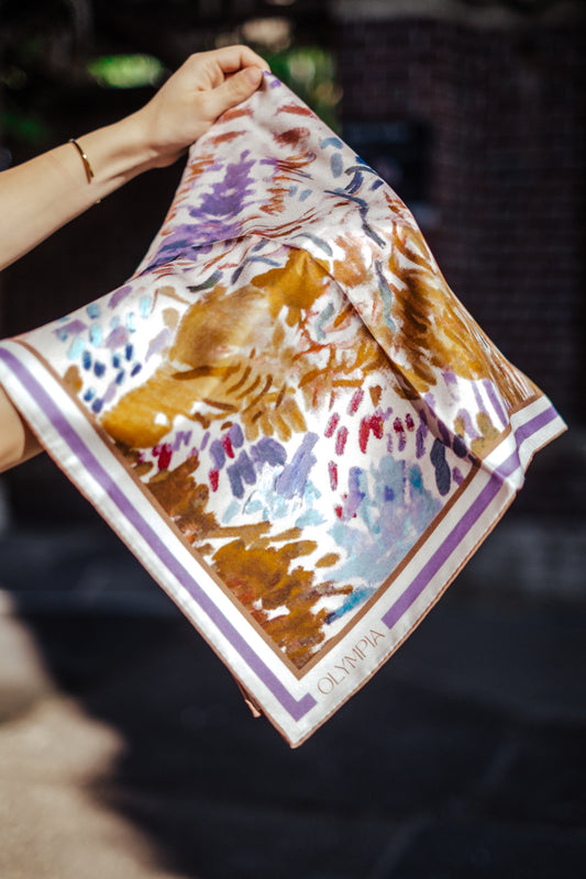 Elodie Wisteria Garden Limited Edition Silk Scarf - 89x89cm | S/S 2023-24 (NZ)