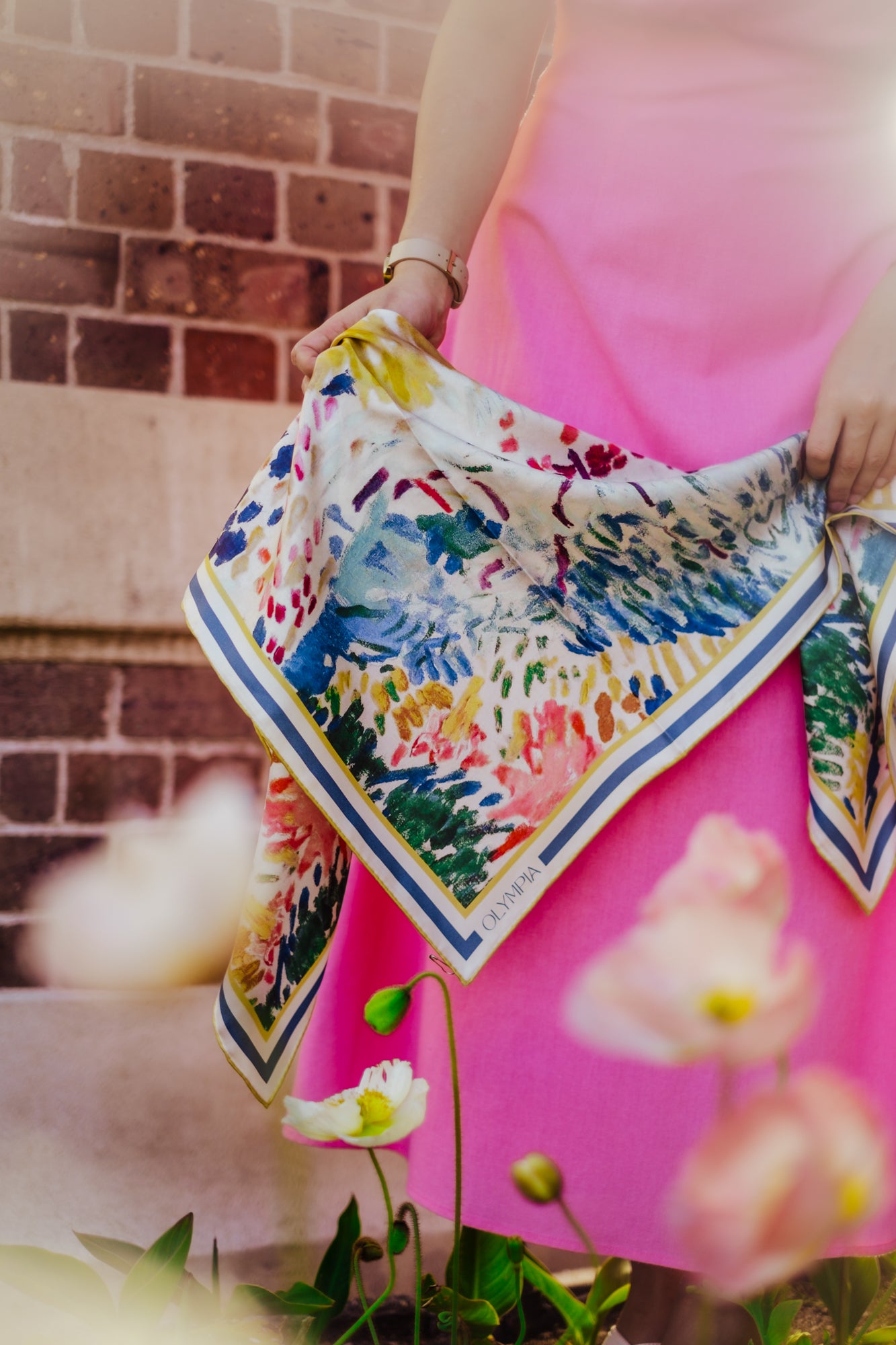 Elodie Sunny Seaside Limited Edition Silk Scarf - 89x89cm | S/S 2023-24 (NZ)