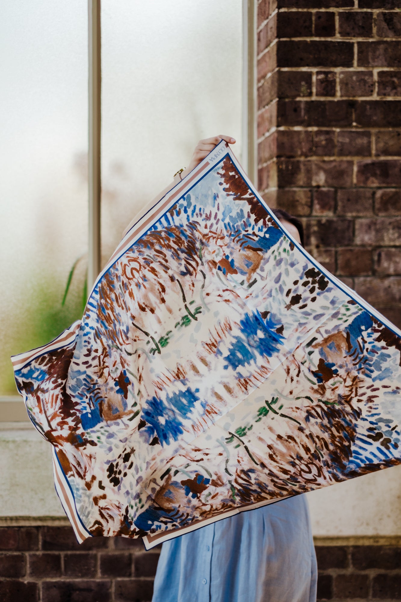Elodie Blue Lagoon Limited Edition Silk Scarf - 89x89cm | S/S 2023-24 (NZ)