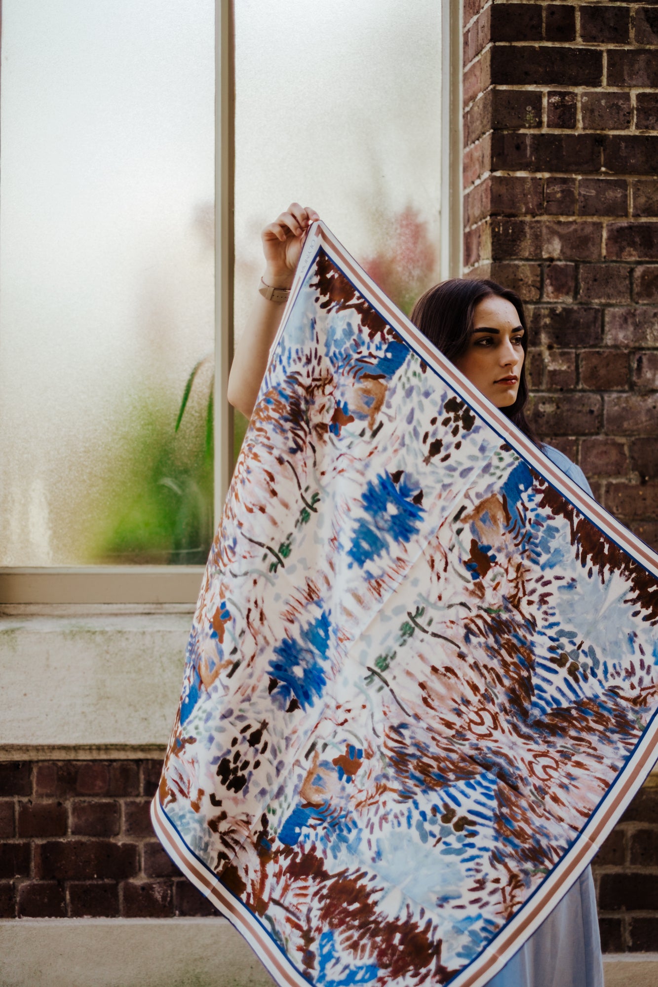 Elodie Blue Lagoon Limited Edition Silk Scarf - 89x89cm | S/S 2023-24 (NZ)