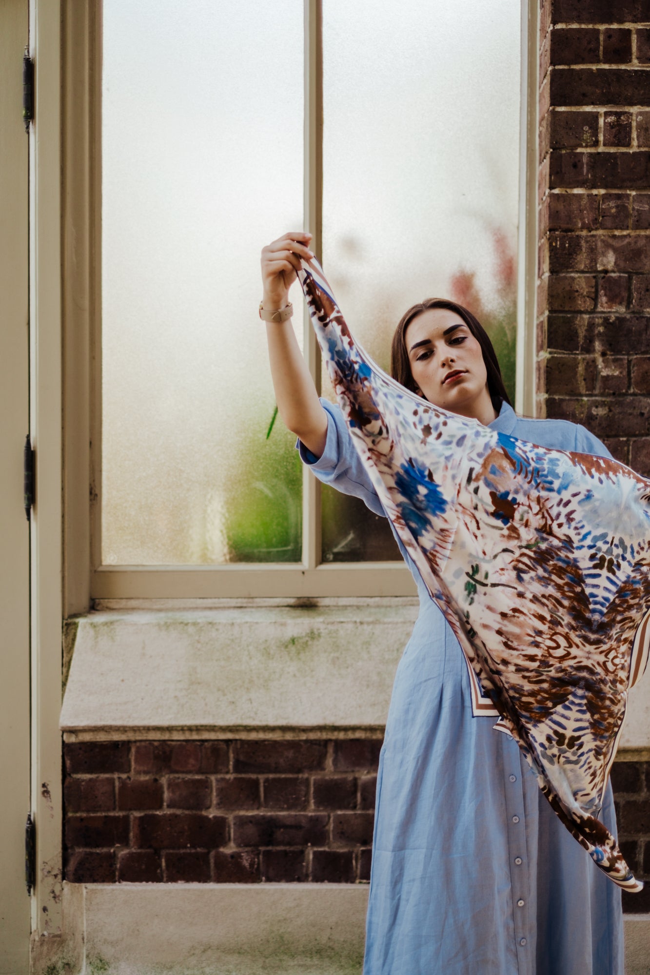 Elodie Blue Lagoon Limited Edition Silk Scarf - 89x89cm | S/S 2023-24 (NZ)
