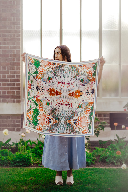 Elodie River Bank Limited Edition Silk Scarf - 89x89cm | S/S 2023-24 (NZ)