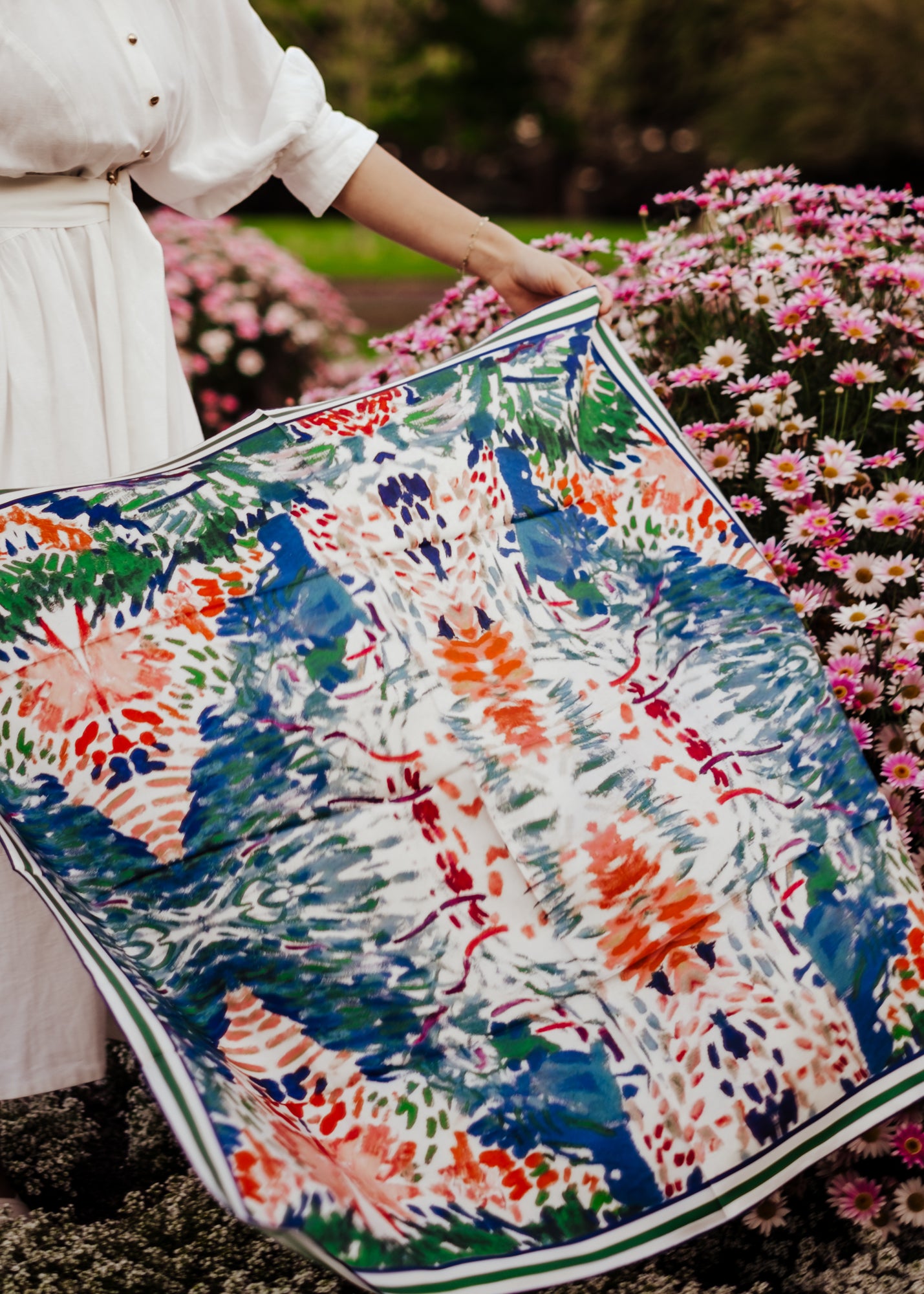 Elodie Coral Reef Limited Edition Silk Scarf - 89x89cm | S/S 2023-24 (NZ)