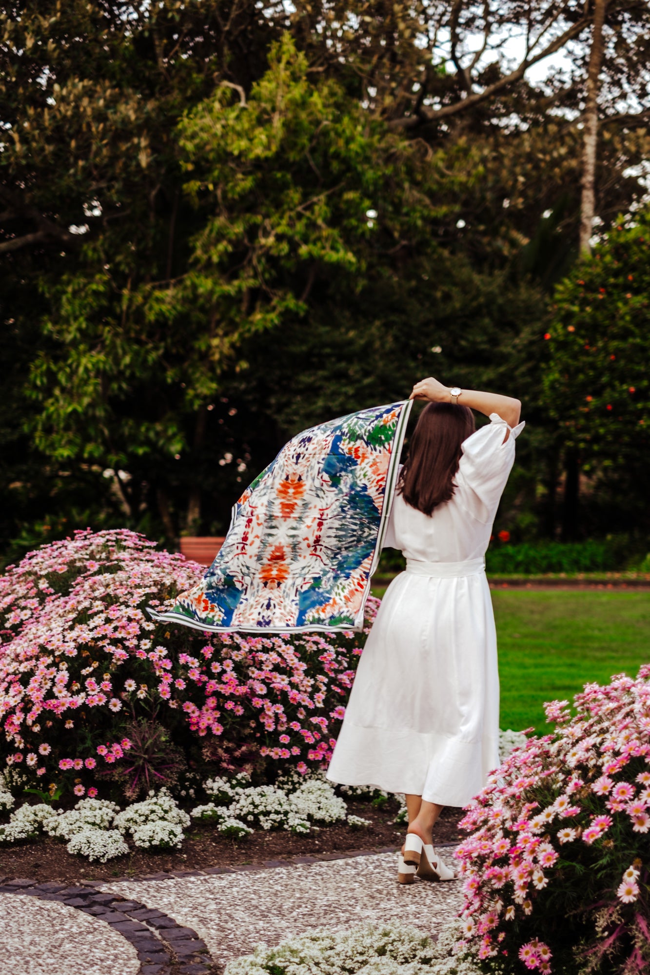 Elodie Coral Reef Limited Edition Silk Scarf - 89x89cm | S/S 2023-24 (NZ)