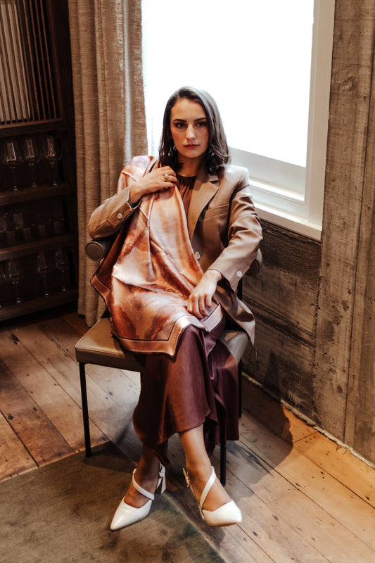 Electra Limited Edition Scarf - 89x89cm Silk Twill | A/W 2024 Collection (NZ)