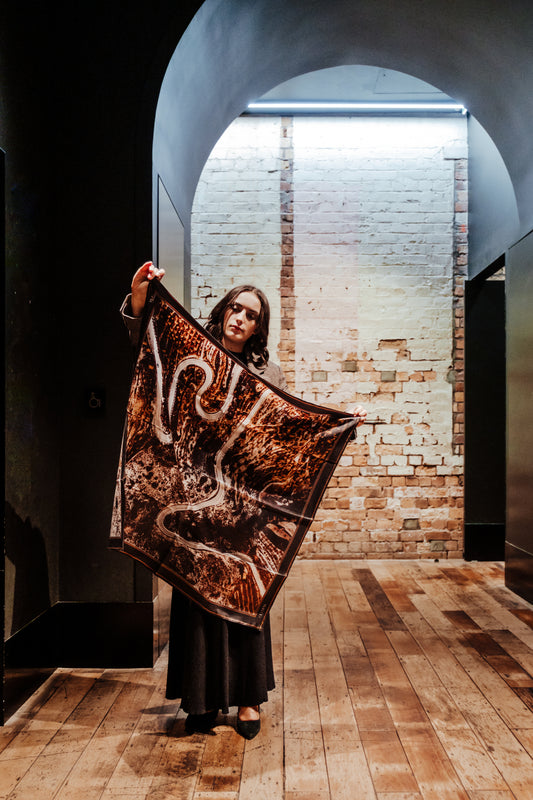 Inez Limited Edition Scarf - 89x89cm Silk Twill | A/W 2024 Collection (NZ)