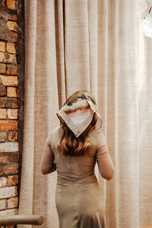 Olivine Limited Edition Scarf - 89x89cm Silk Twill | A/W 2024 Collection (NZ)