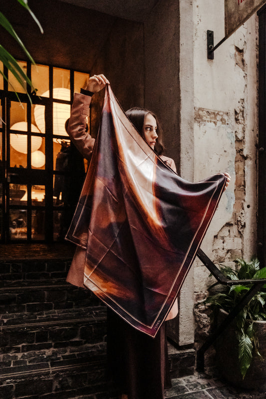 Imogen Limited Edition Scarf - 89x89cm Silk Twill | A/W 2024 Collection (NZ)