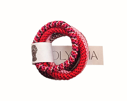Alba Hair Ties - Pink/Red Mix