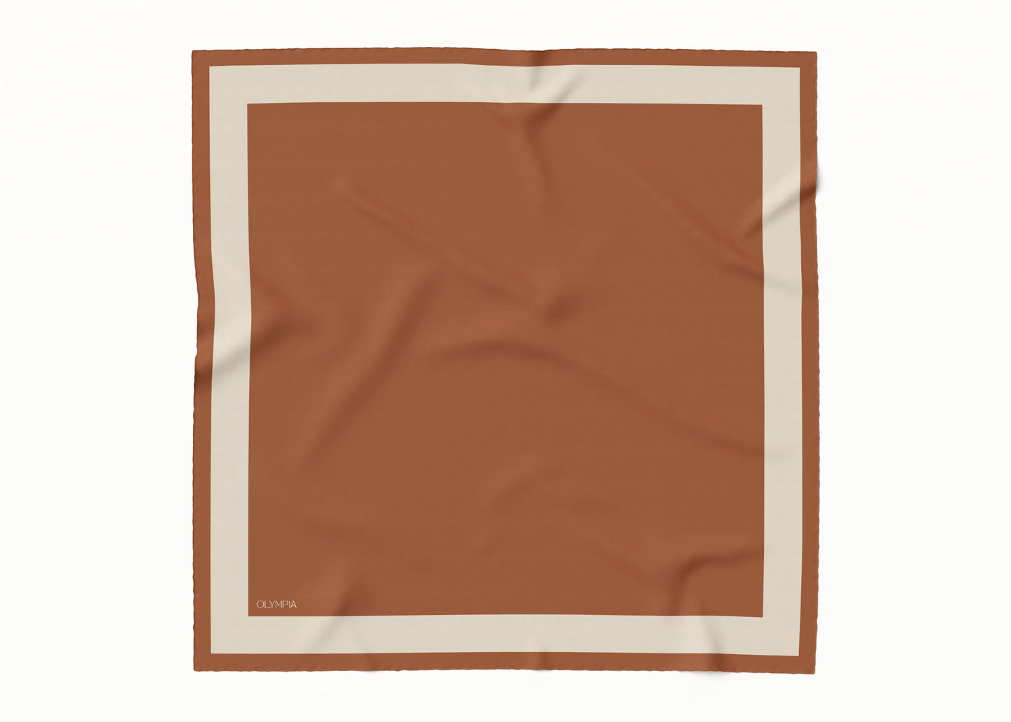 Imelda Amber/Hessian Silk Scarf - 89x89cm