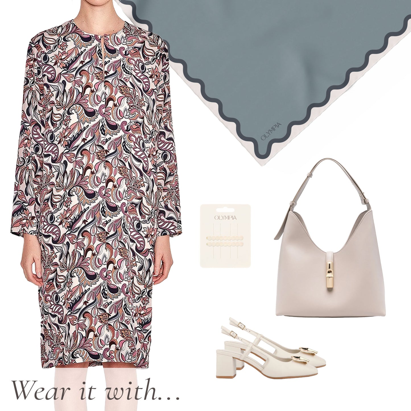 Etta Tempest Scarf - 89x89cm Silk Twill