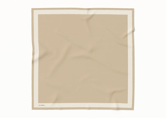 Dimity Dune Scarf - 89x89cm Silk Twill - Imperfect