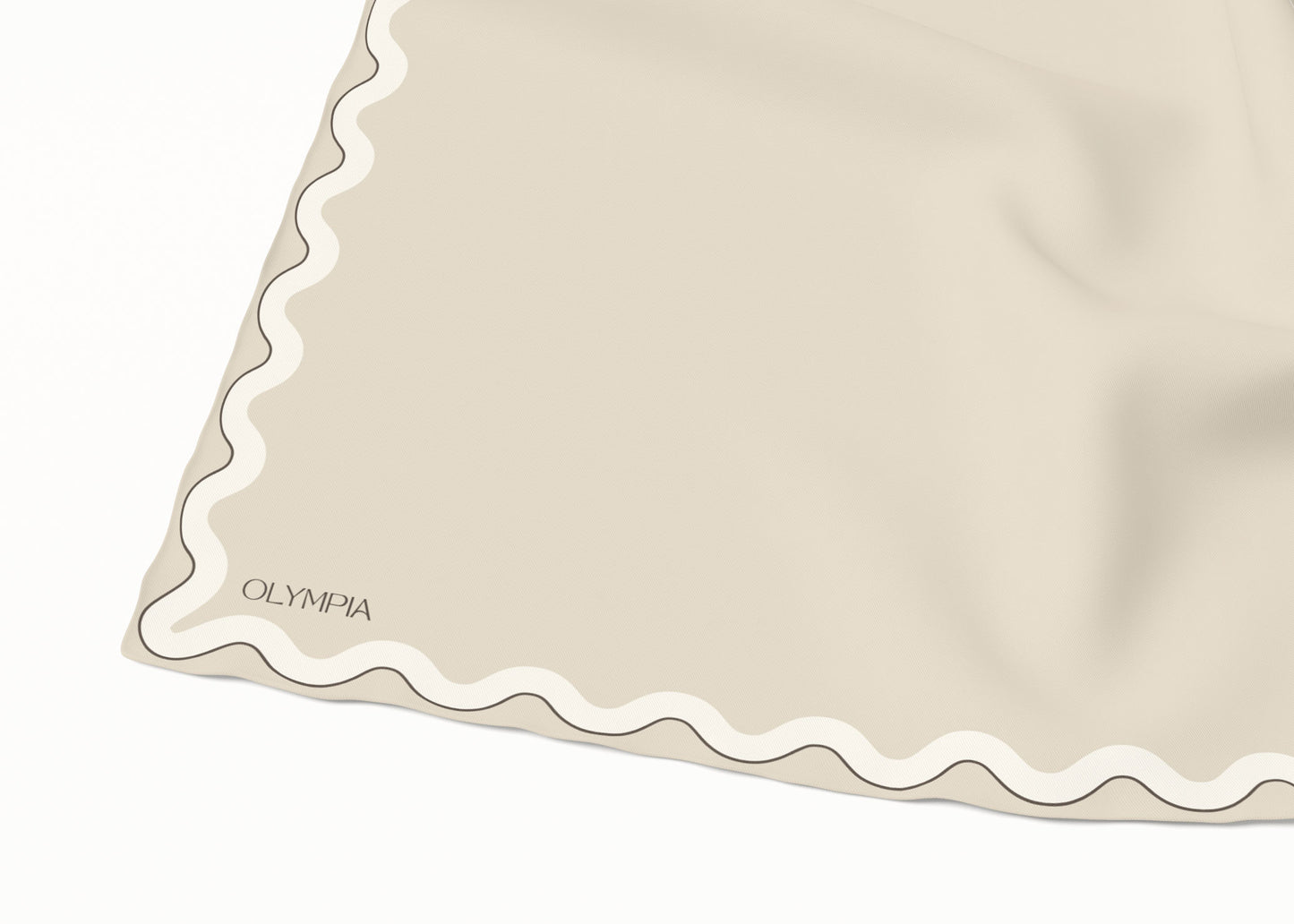 Sophie Linen/Half Ricecake Silk Cotton Scarf - 64x64cm