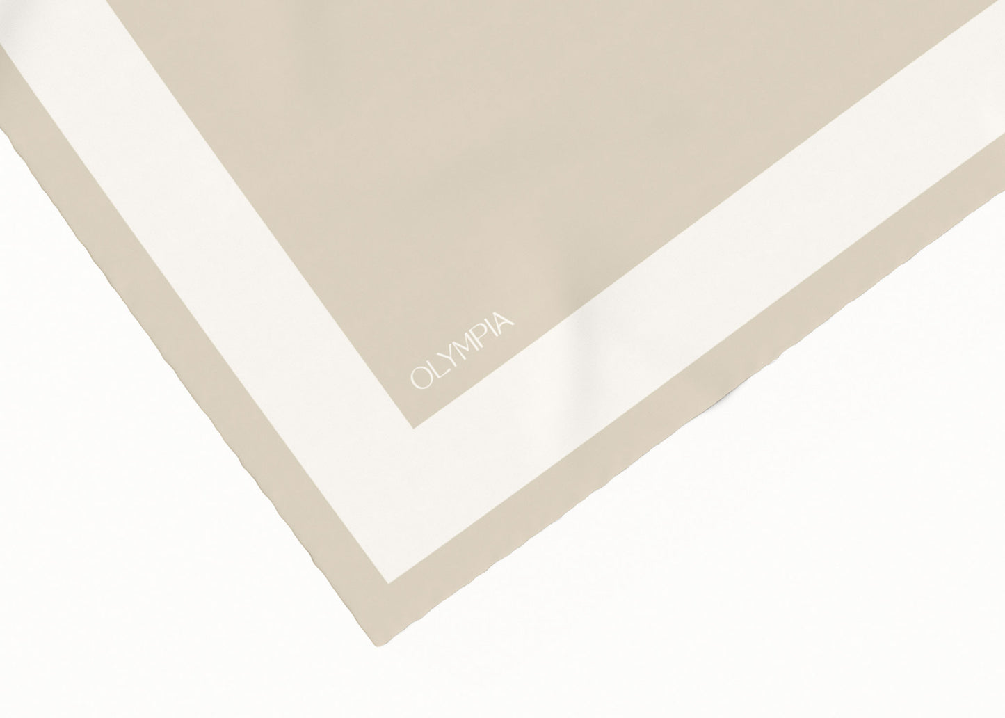 Imelda Oat/Half Ricecake Silk Cotton Scarf - 64x64cm