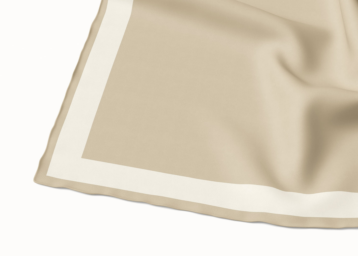 Imelda Oat/Half Ricecake Scarf - 89x89cm Silk Twill - Imperfect