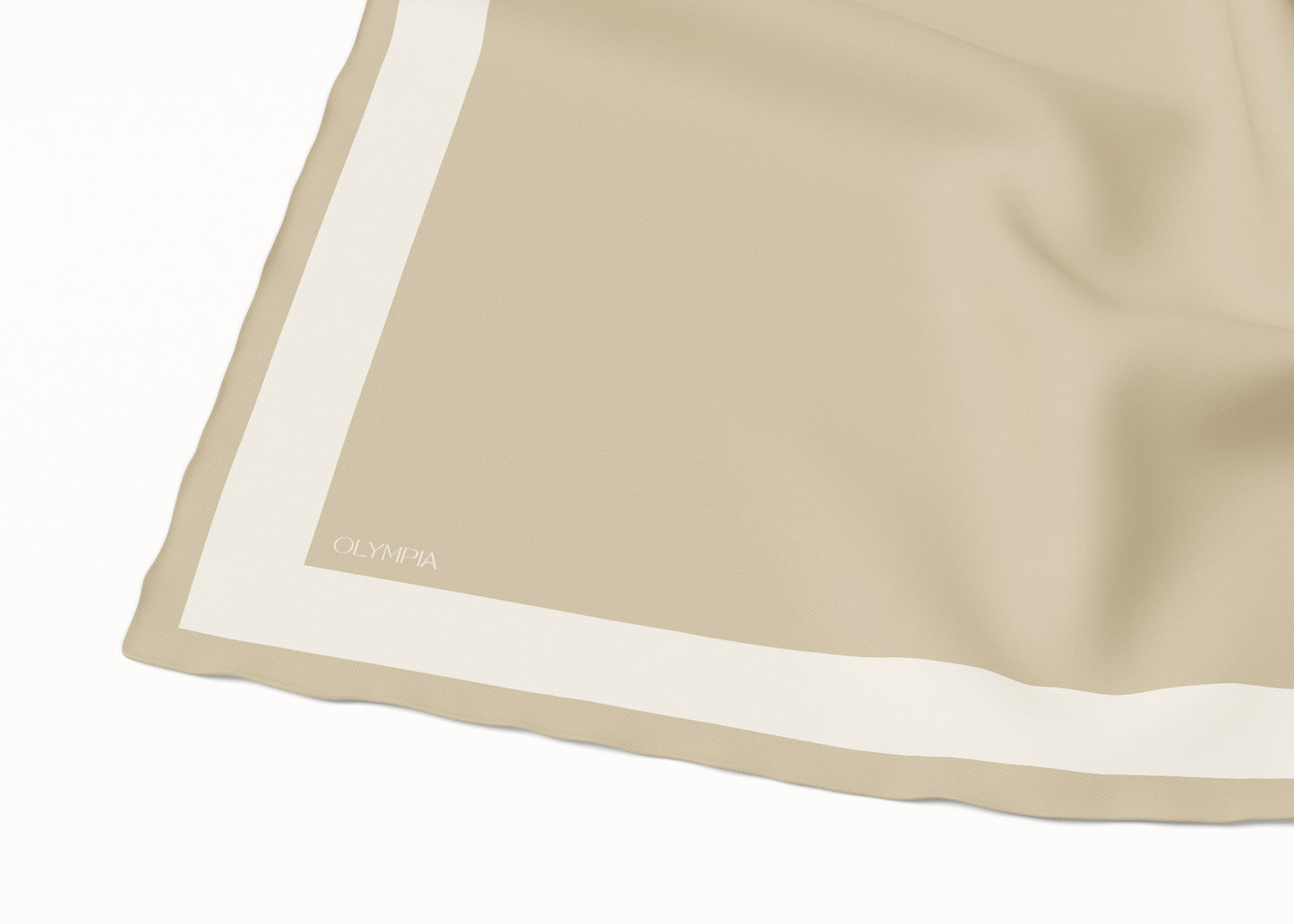 Imelda Oat/Half Ricecake Scarf - 89x89cm Silk Twill - Imperfect