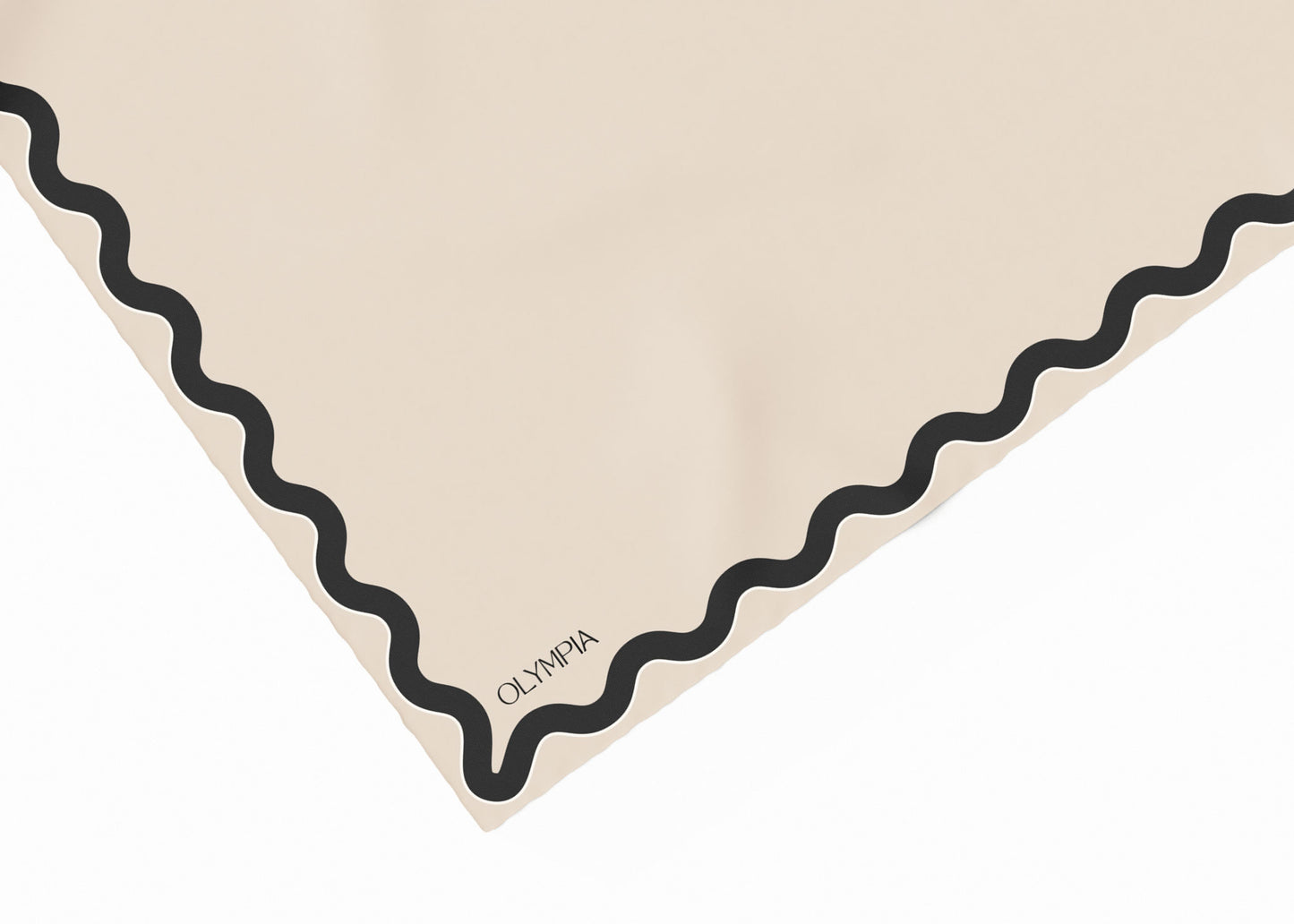 Sophie Almond/Ebony Scarf - 89x89cm Silk Twill