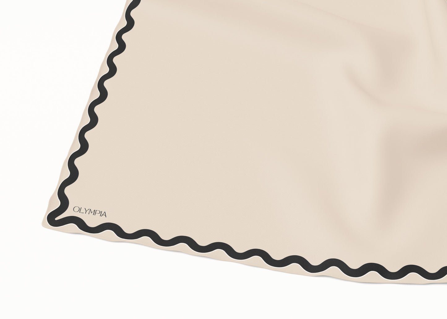 Sophie Almond/Ebony Scarf - 89x89cm Silk Twill