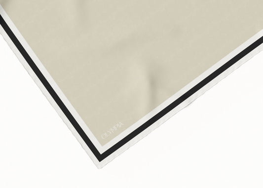 Grace Bone/Alabaster/Coal Silk Scarf - 89x89cm