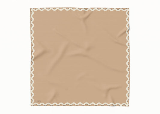 Sophie Camel Scarf - 89x89cm Silk Twill