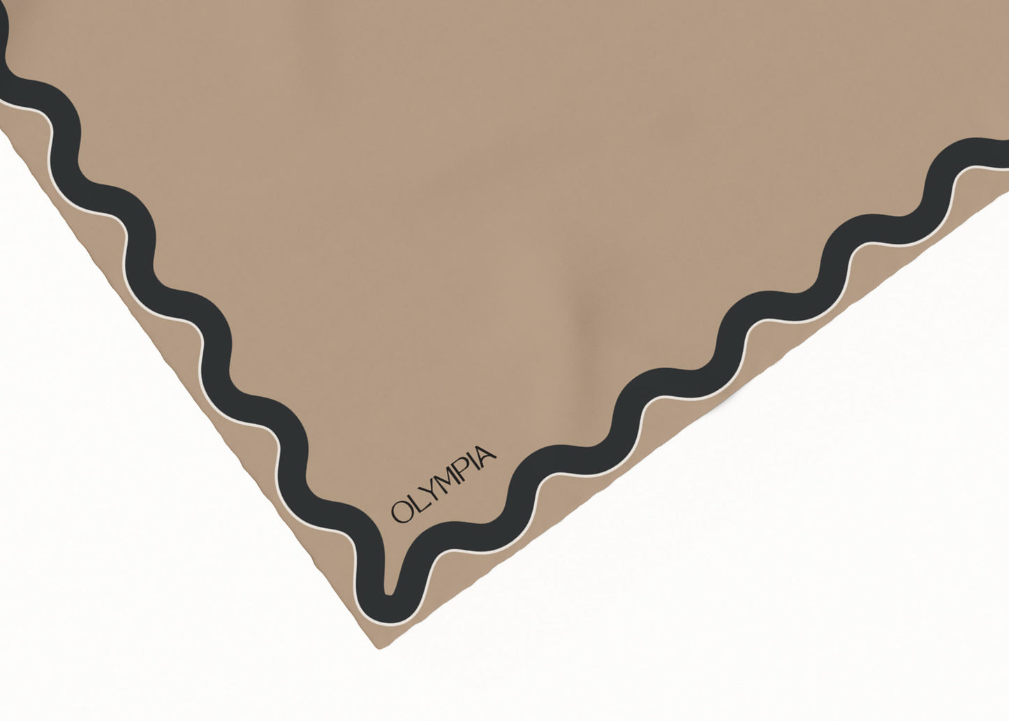 Sophie Antelope/Ebony Silk Cotton Scarf - 64x64cm - Imperfect