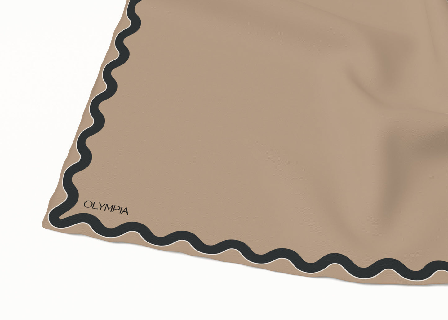 Sophie Antelope/Ebony Silk Cotton Scarf - 64x64cm - Imperfect
