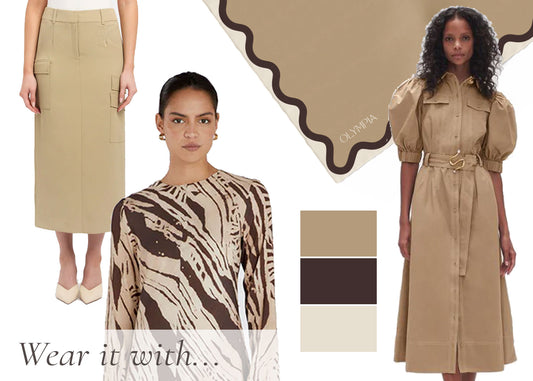 Etta Safari Scarf - 89x89cm Silk Twill - Imperfect