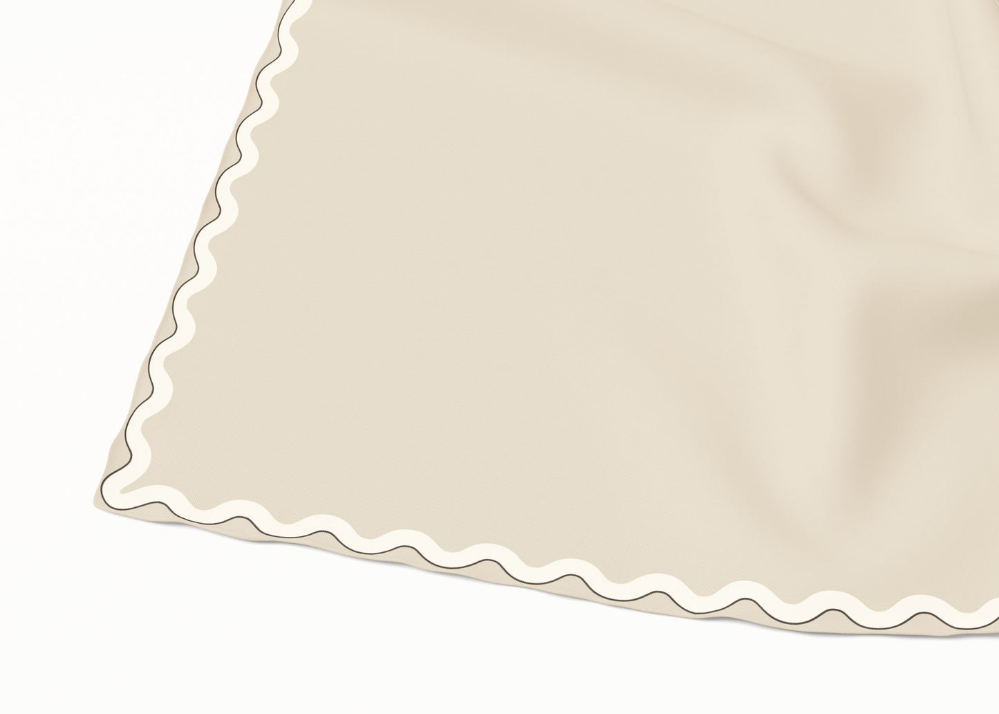 Sophie Linen/Half Ricecake v2 Scarf - 89x89cm Silk Twill