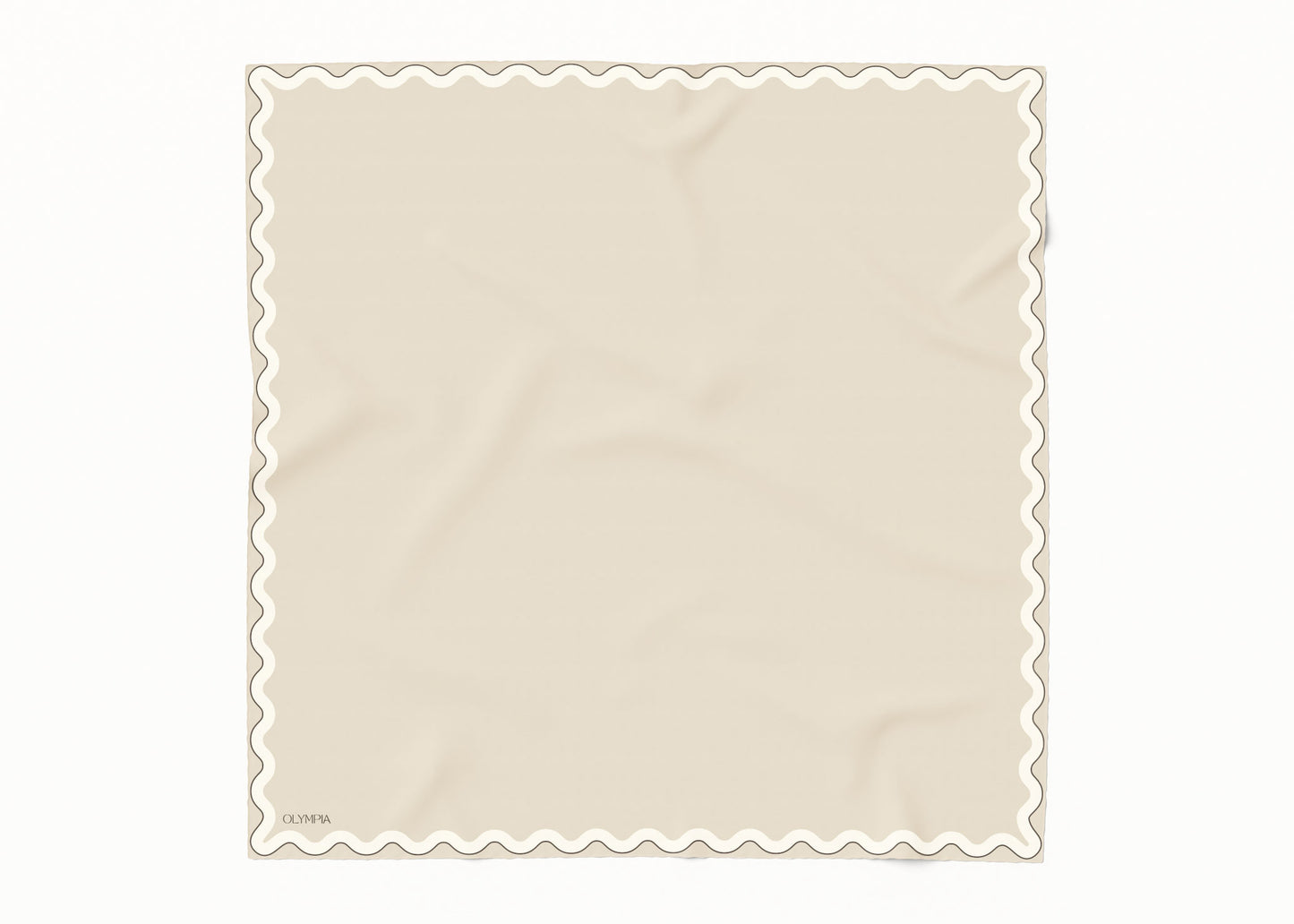 Sophie Linen/Half Ricecake v2 Scarf - 89x89cm Silk Twill