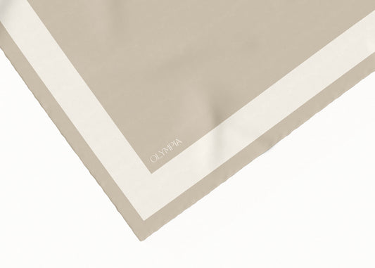 Imelda Pussywillow/Half Ricecake Scarf - 89x89cm Silk Twill