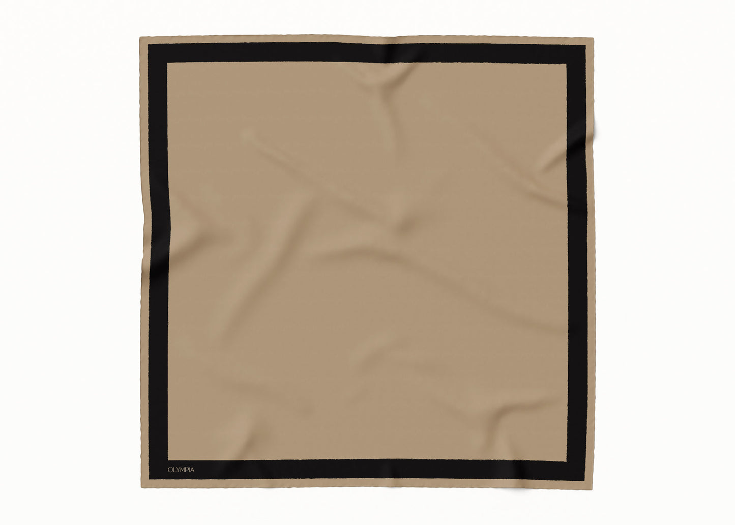 Pia Antelope/Ebony Silk Scarf - 89x89cm - Imperfect
