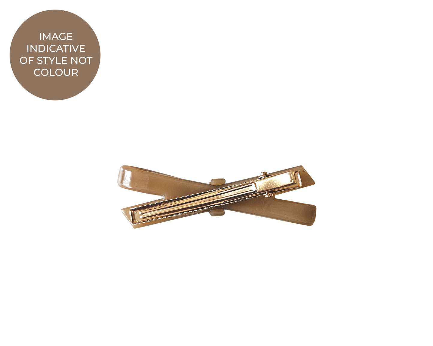 Bella Hair Clip - Navy / Cream edge - Imperfect