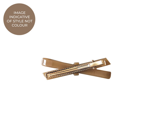 Bella Hair Clip - Amber/Black Tort - Imperfect