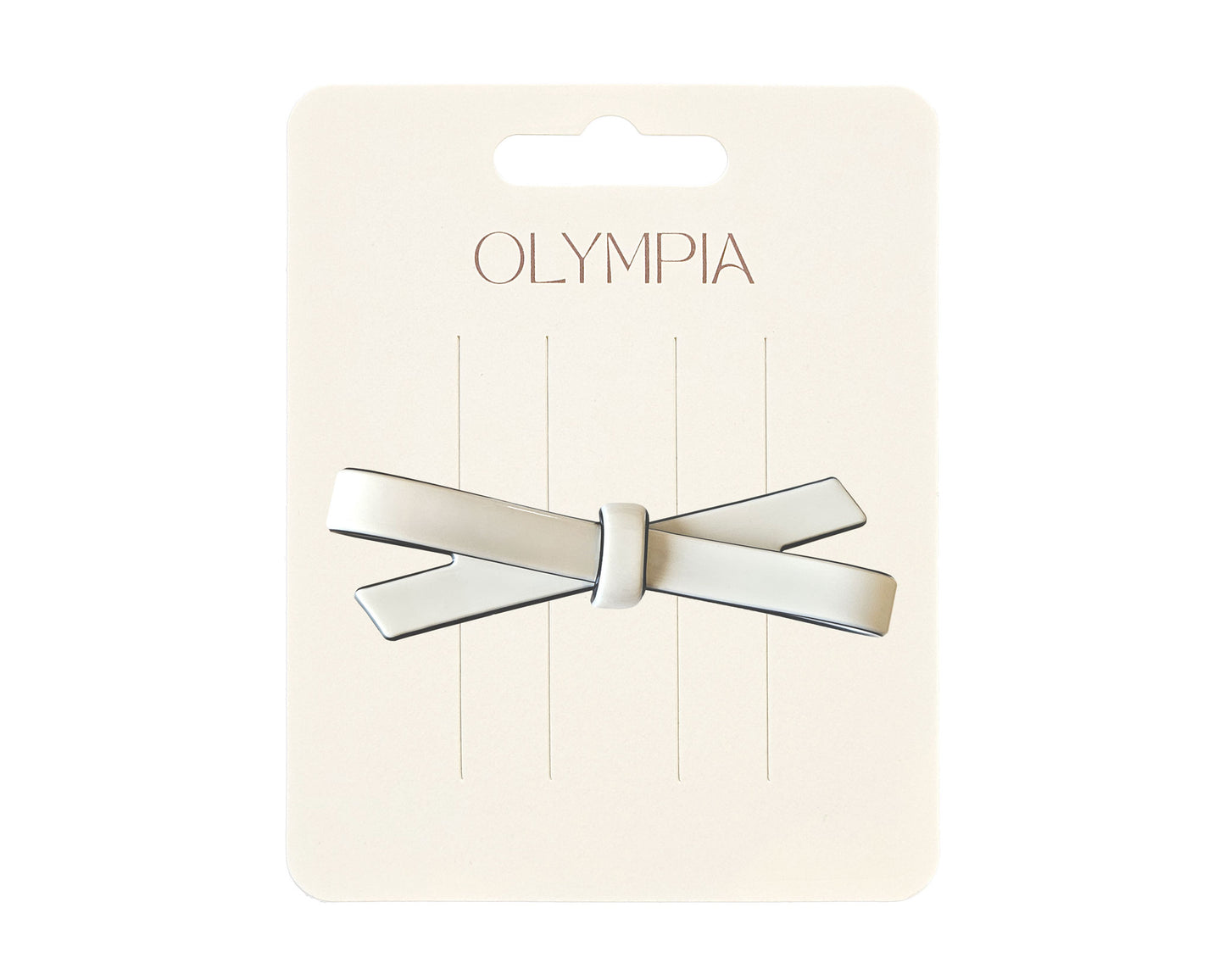 Bella Hair Clip - White / Black edge - Imperfect