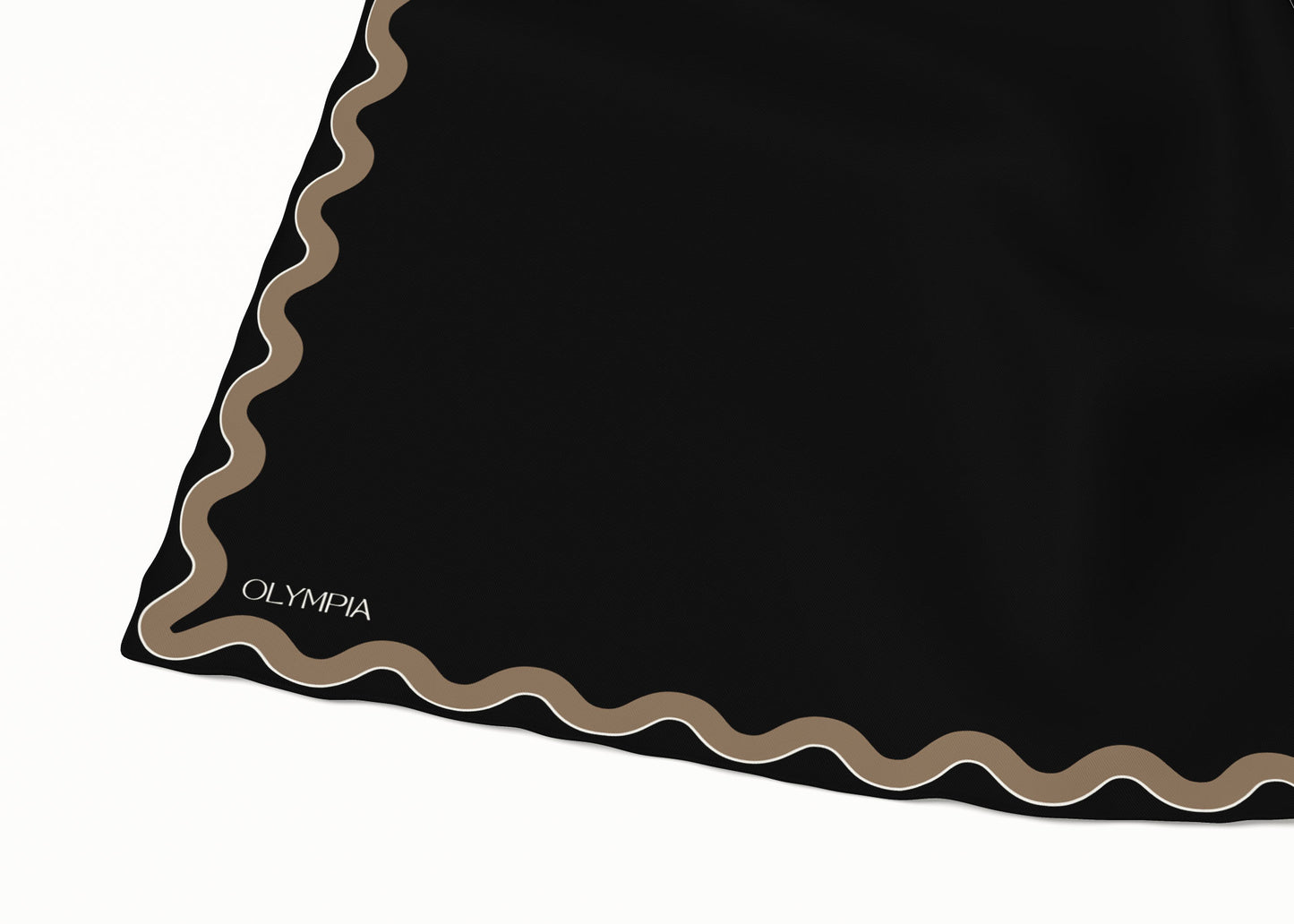 Sophie Ebony/Bronze Silk Cotton Scarf - 64x64cm