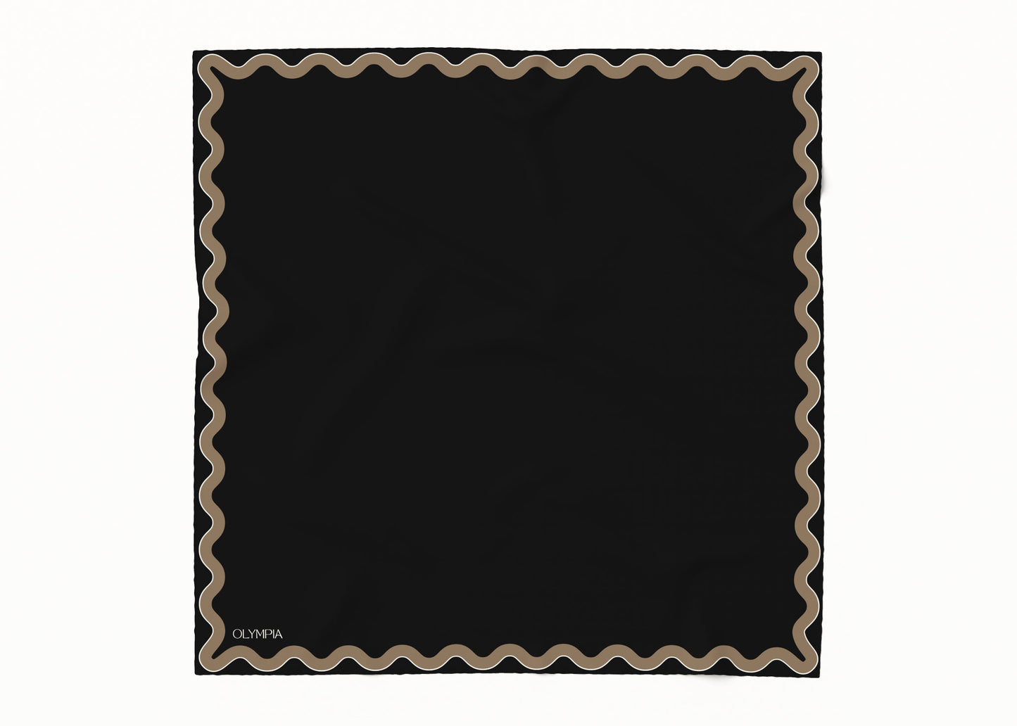 Sophie Ebony/Bronze Silk Cotton Scarf - 64x64cm