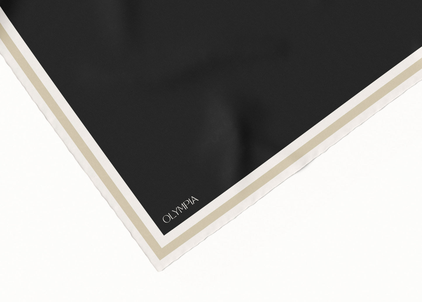 Grace Coal/Antique White/Oat Silk Scarf - 89x89cm