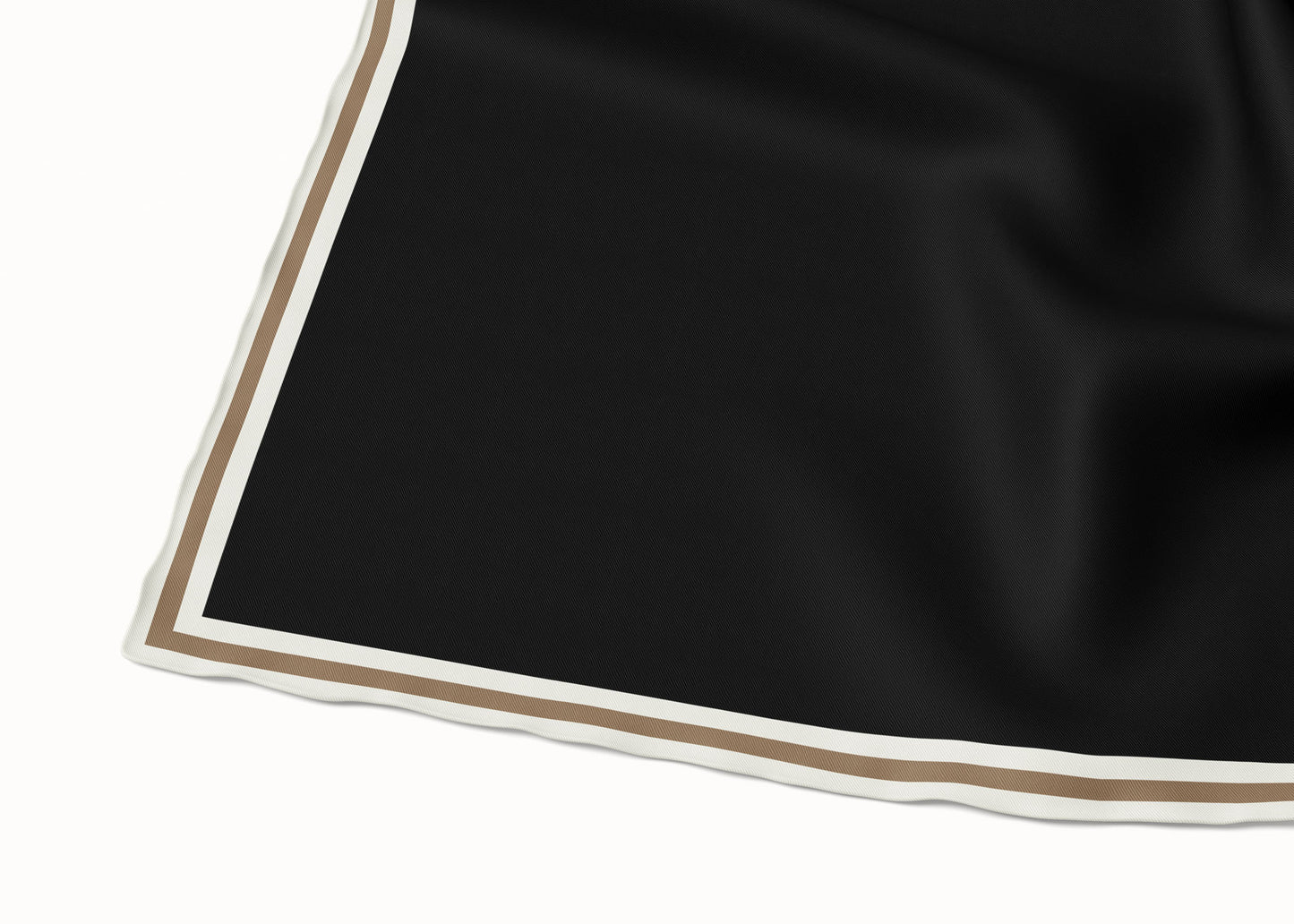 Grace Ebony/Dove/Tobacco Silk Scarf - 89x89cm