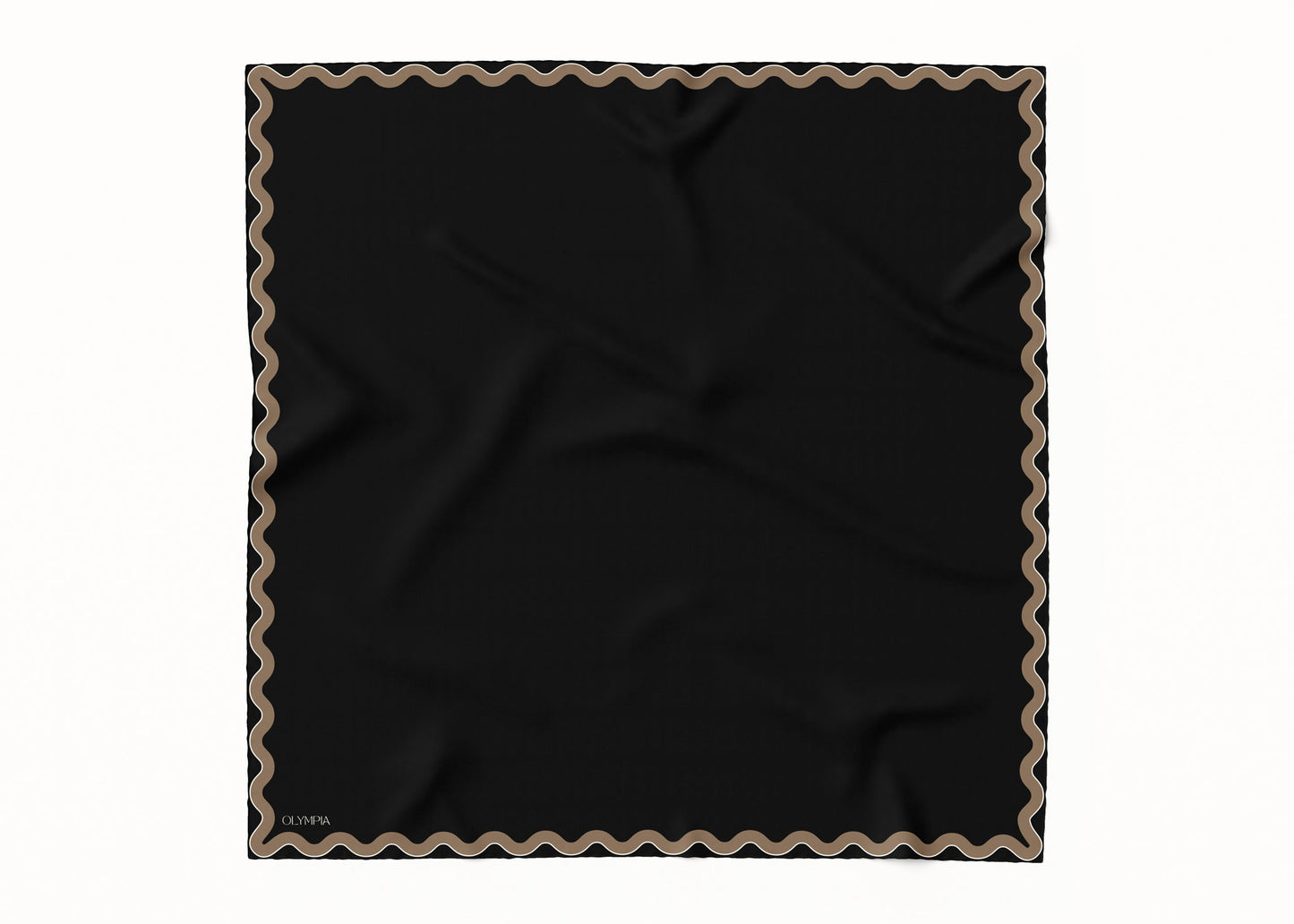Sophie Ebony/Bronze Scarf - 89x89cm Silk Twill