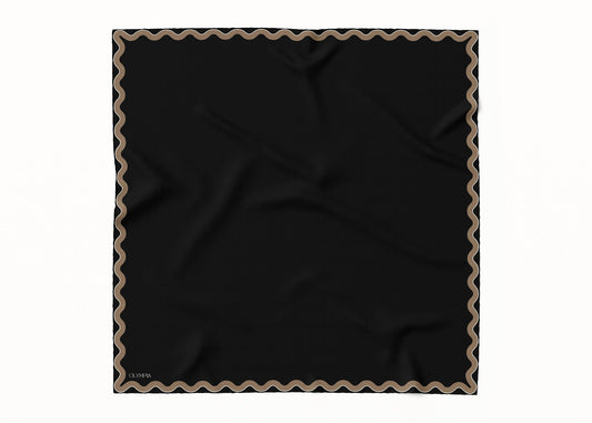 Sophie Ebony/Bronze Scarf - 89x89cm Silk Twill - Imperfect