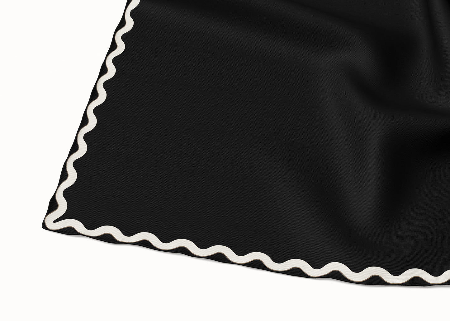 Sophie Ebony/Coconut Milk/Bronze Scarf - 89x89cm Silk Twill