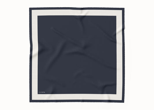 Imelda Galaxy/Coconut Milk Scarf - 89x89cm Silk Twill - Imperfect