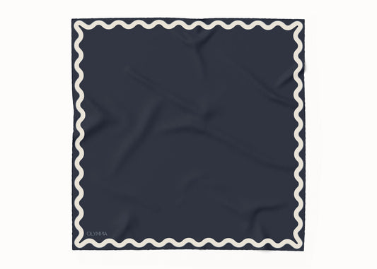 Sophie Galaxy Cream Scarf - 54x54cm Silk Cotton