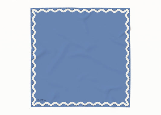 Sophie Granada Sky Scarf - 54x54cm Silk Cotton