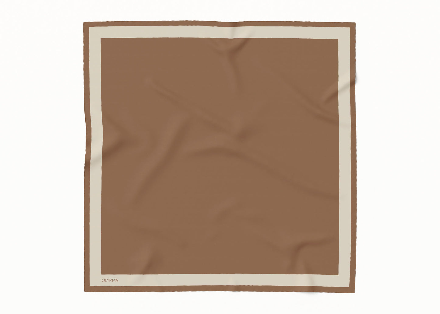 Dimity Tan Scarf - 89x89cm Silk Twill