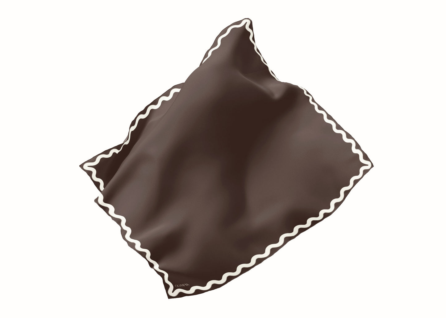Sophie Cocoa Cream Scarf - 89x89cm Silk Twill
