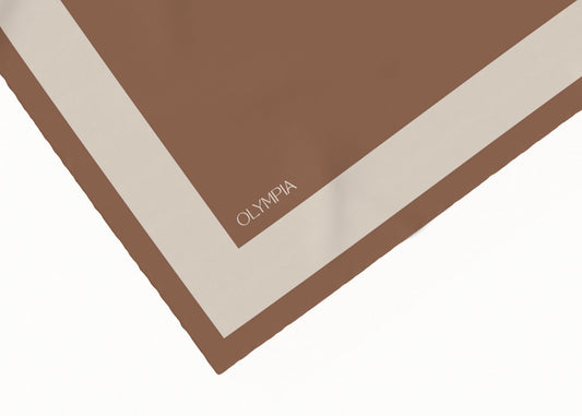 Imelda Tan/Sand Silk Cotton Scarf - 64x64cm