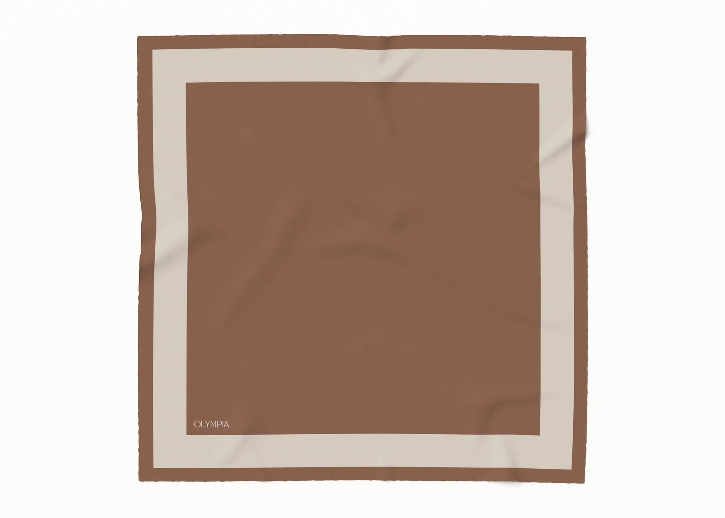 Imelda Tan/Sand Silk Cotton Scarf - 64x64cm