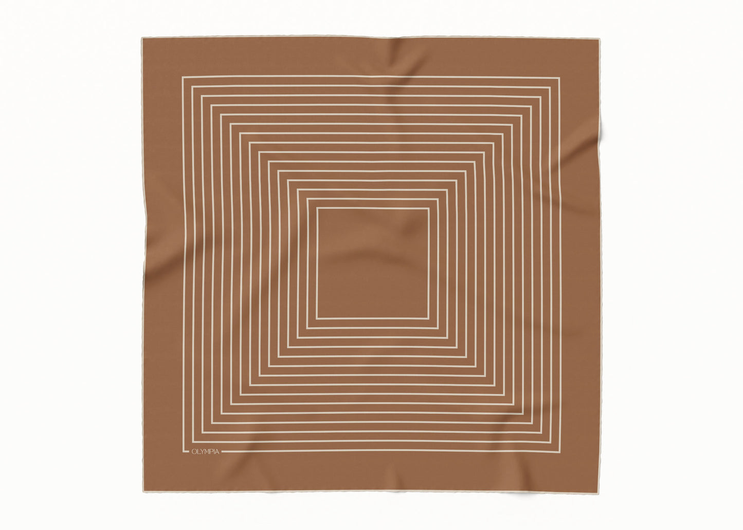 Chloe Tan/Sand Scarf - 89x89cm Silk Twill
